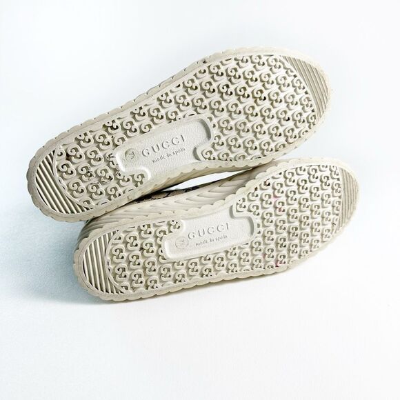 GUCCI GG Supreme Tortuga Sneakers Size Women 9.5 Chunky High Top (Men size 7.5) - Picture 9 of 14